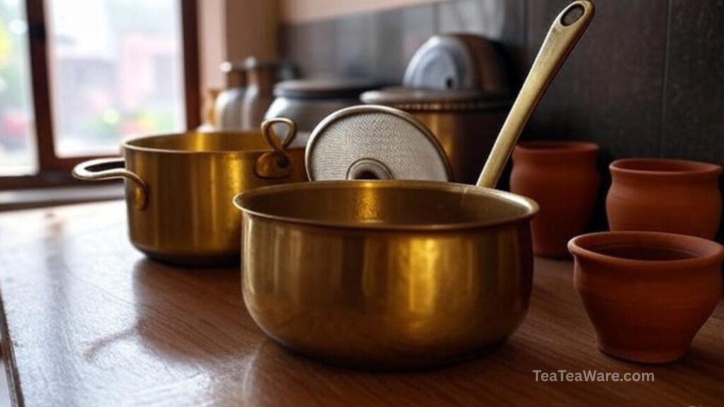 Indian Chai Is Traditionally Brewed and Served